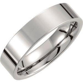 Titanium 8 mm Flat Polished Band