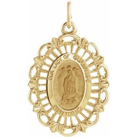 21.5x15 mm Oval Our Lady of Guadalupe Medal