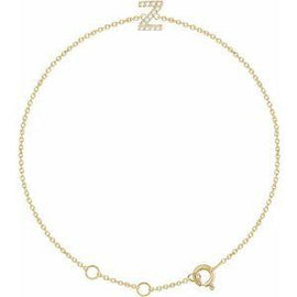 1/10 CTW Diamond Initial A 6-7