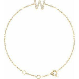 1/10 CTW Diamond Initial A 6-7