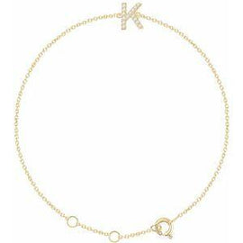 1/10 CTW Diamond Initial A 6-7