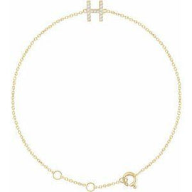 1/10 CTW Diamond Initial A 6-7