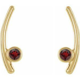 Chatham® Lab-Created Alexandrite Ear Climbers
