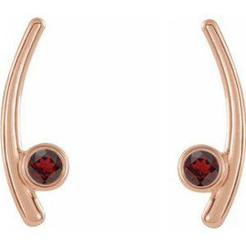 Chatham® Lab-Created Alexandrite Ear Climbers