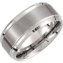 Load image into Gallery viewer, 10 mm Ridged Band with Satin Center
