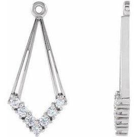 1/4 CTW Diamond Earring Jackets