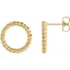 14.2 mm Circle Rope Earrings