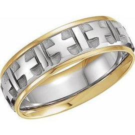 7 mm Cross Pattern Band