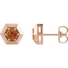 Load image into Gallery viewer, 1/2 CTW Diamond Geometric Earrings
