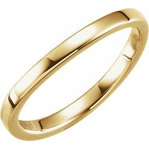 1.65 mm Ladies Stackable Band