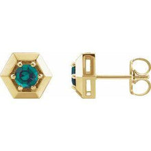 Load image into Gallery viewer, 1/2 CTW Diamond Geometric Earrings
