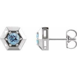 1/2 CTW Diamond Geometric Earrings