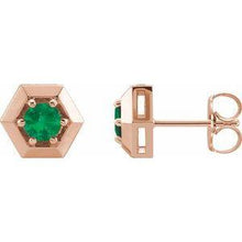 Load image into Gallery viewer, 1/2 CTW Diamond Geometric Earrings
