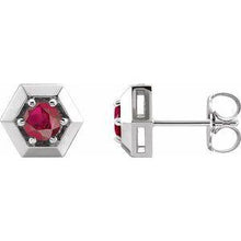 Load image into Gallery viewer, 1/2 CTW Diamond Geometric Earrings
