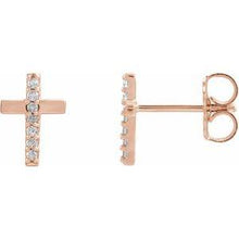 Load image into Gallery viewer, Multi-Gemstone Cross Earrings
