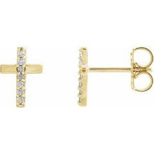 Load image into Gallery viewer, Multi-Gemstone Cross Earrings

