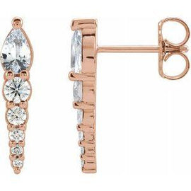 Chatham® Created Alexandrite & 1/4 CTW Diamond Earrings