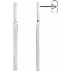 25.9x1.8 mm Articulated Bar Earrings