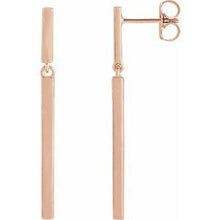 Load image into Gallery viewer, 25.9x1.8 mm Articulated Bar Earrings
