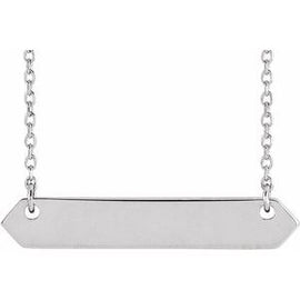 Gold-Plated 26x4.5 mm Engravable Geometric 16-18