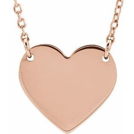 Gold-Plated 18x16.4 mm Heart 16-18
