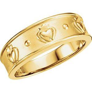 8.25 mm Claddagh Ring