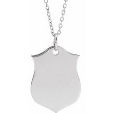 Load image into Gallery viewer, Vermeil Shield 24&quot; Necklace
