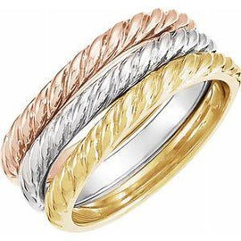Twisted Rope Stackable Band