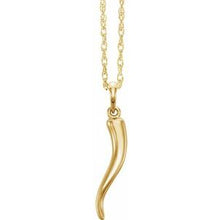 Load image into Gallery viewer, 31.5 x 5.9 mm Italian Horn 16-18&quot; Necklace
