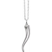 Load image into Gallery viewer, 31.5 x 5.9 mm Italian Horn 16-18&quot; Necklace
