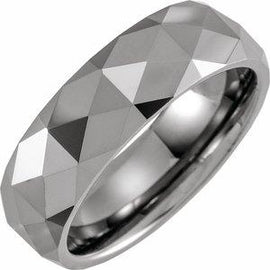 7 mm Faceted Band