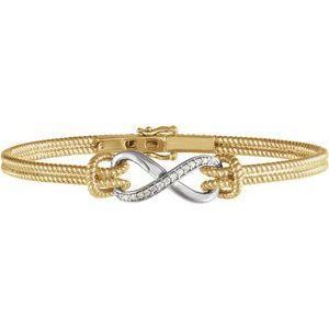 1/8 CTW Diamond Bangle 7.5