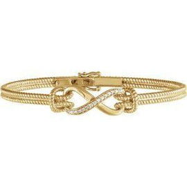 1/8 CTW Diamond Bangle 7.5