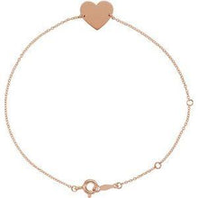 Load image into Gallery viewer, Gold-Plated Heart 7-8&quot; Bracelet
