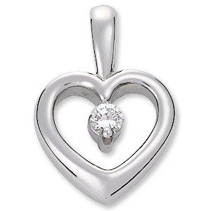 .07 CTW Diamond Heart Pendant