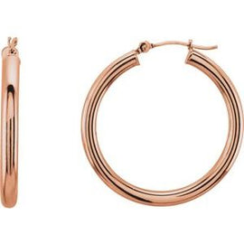 48 mm Tube Hoop Earrings