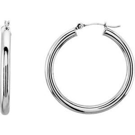 48 mm Tube Hoop Earrings
