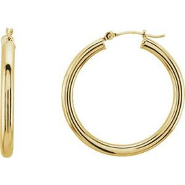 48 mm Tube Hoop Earrings
