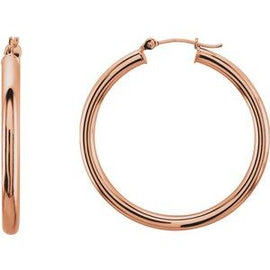48 mm Tube Hoop Earrings