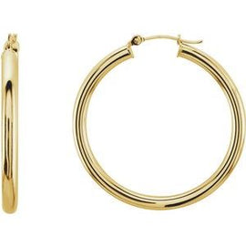 48 mm Tube Hoop Earrings