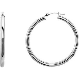 48 mm Tube Hoop Earrings