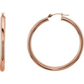 48 mm Tube Hoop Earrings
