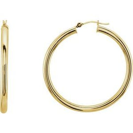 48 mm Tube Hoop Earrings