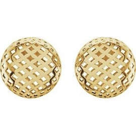11.9 mm Pierced Circle Earrings