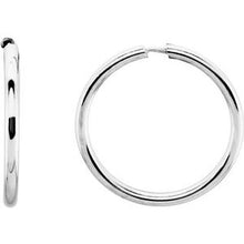 Load image into Gallery viewer, 75 mm Endless Hoop Tube Earrings
