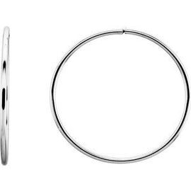 75 mm Endless Hoop Tube Earrings