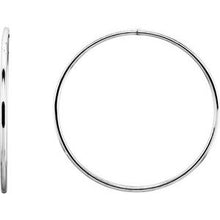 Load image into Gallery viewer, 75 mm Endless Hoop Tube Earrings
