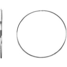 Load image into Gallery viewer, 75 mm Endless Hoop Tube Earrings
