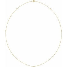 Load image into Gallery viewer, 14K Yellow 1/5 CTW Lab-Grown Diamond 3-Station 18&quot; Necklace
