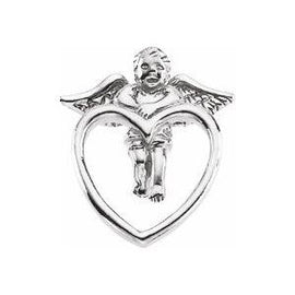 16.5x14.5 mm Cherub Lapel Pin